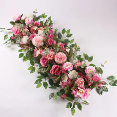 50/100cm DIY Wedding Flower Wall Decoration Arrangement Supplies Silk Peonies Rose Artificial Floral Row Decor Wed Arch Backdrop