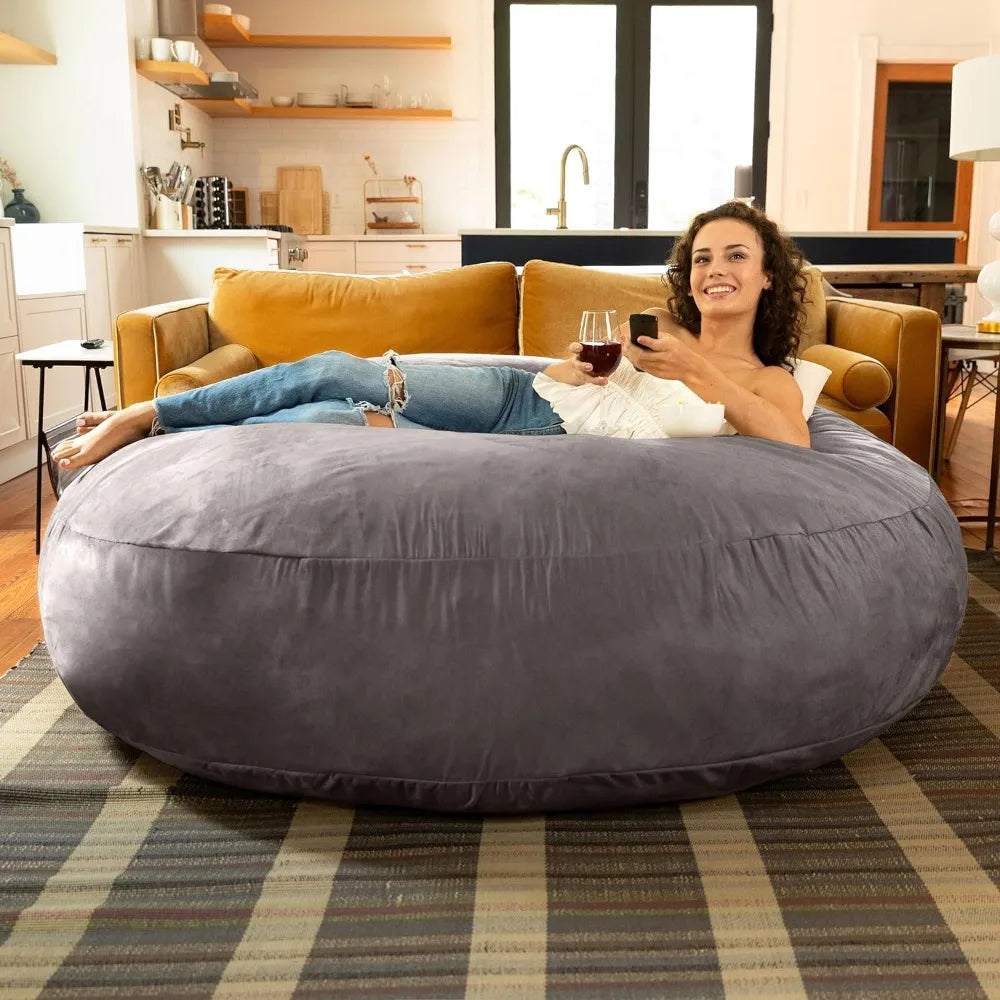 Charcoal Living Room Large Bean Bag