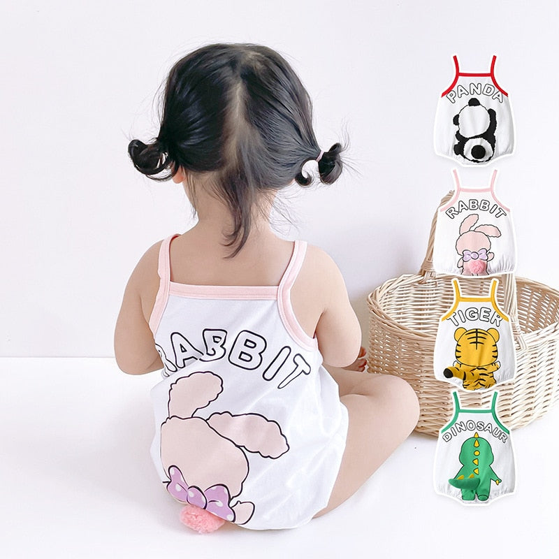 Baby Bodysuit Boy Girl Infant Cartoon Newborn Romper Jumpsuit