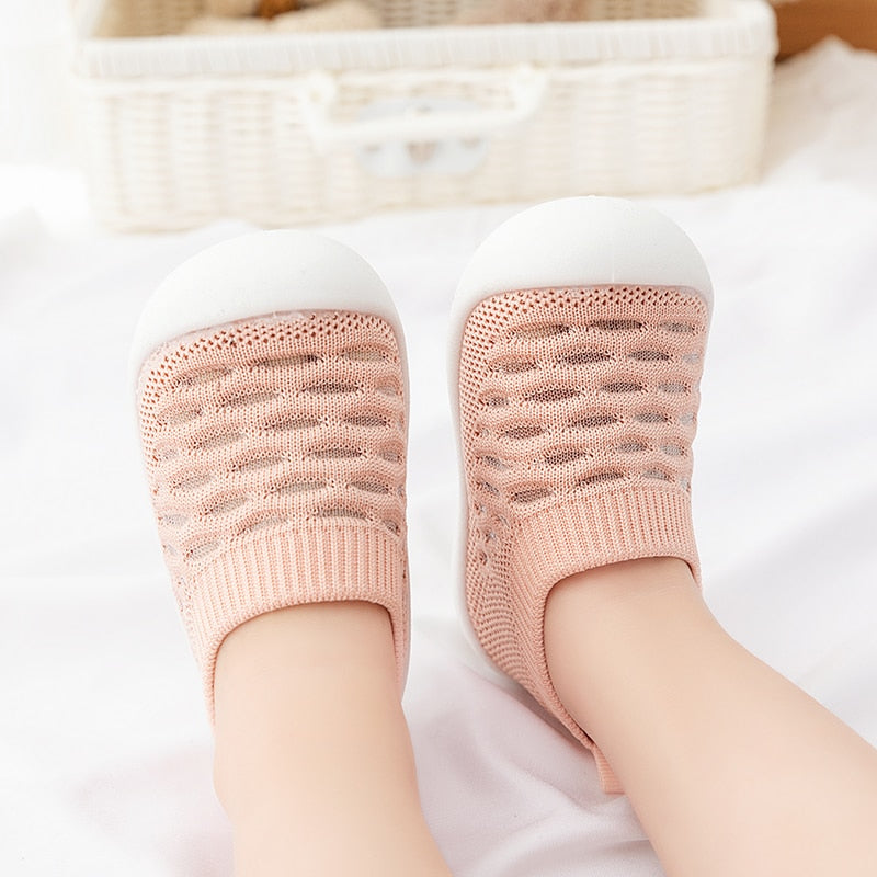 Spring Baby Shoes Mesh Knit Breathable Kid Girls Boys