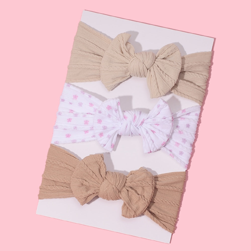 3Pcs/Lot Baby Headband Sets Bow