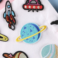 Space Sew Iron On Patches