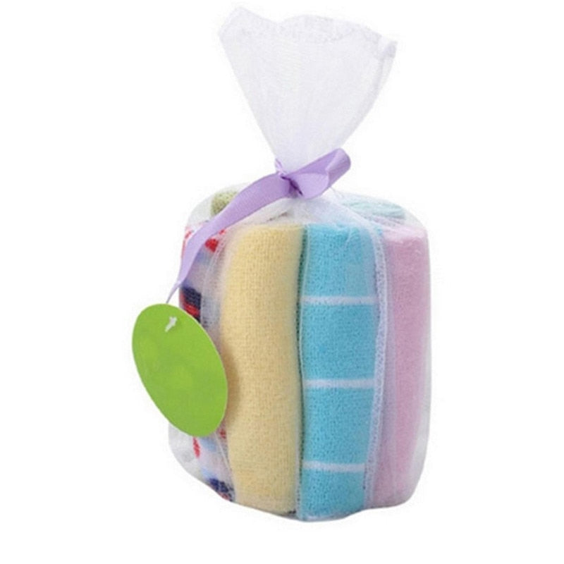 8Pcs Baby Infant Newborn Bath Towel Washcloth Feeding Cotton