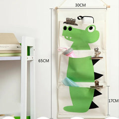 Cartoon Animals Wall Hanging Storage