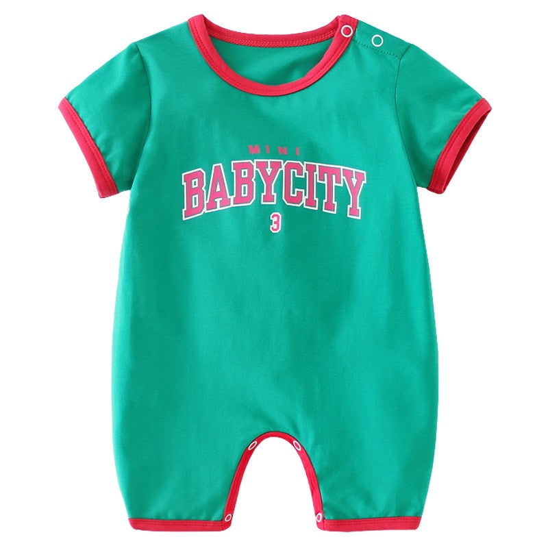 Baby Romper Sport Uniform Infant Kids Cotton Jumpsuit