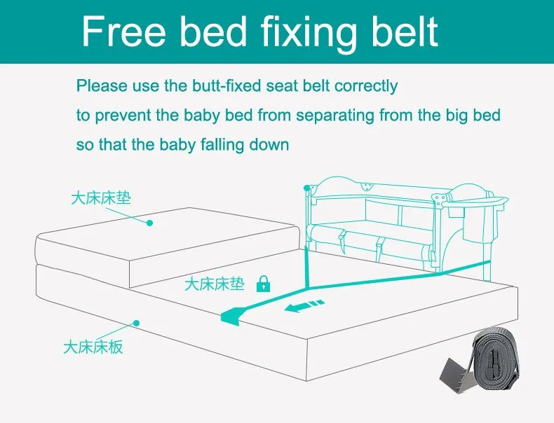 Multifunctional Portable Baby Crib