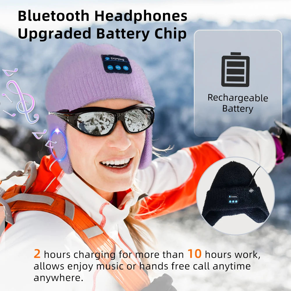 Bluetooth Beanie Hat Wireless Headphone