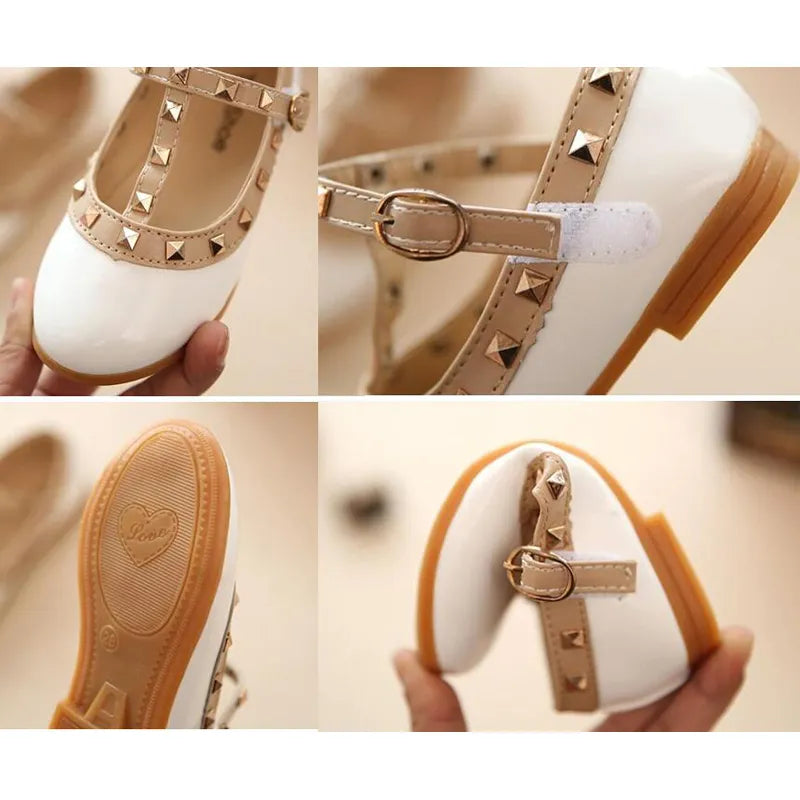 Girls casual leather shoes