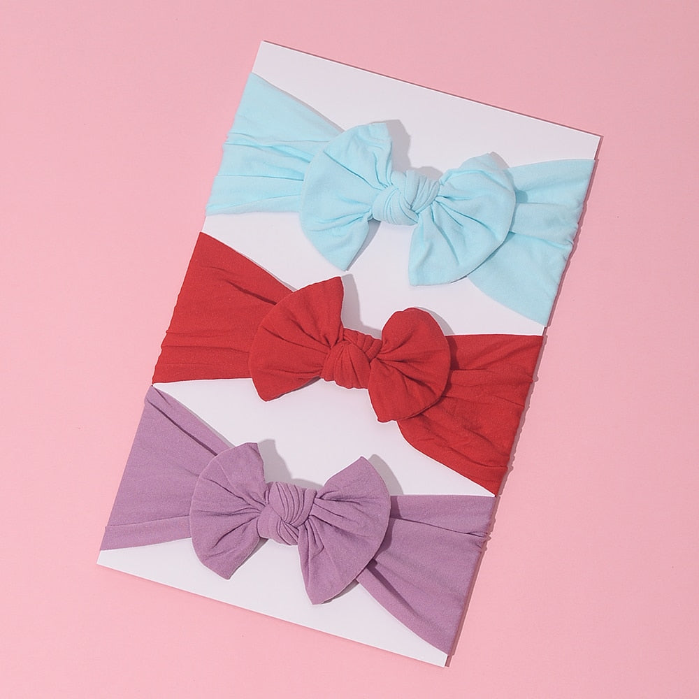 3Pcs/Lot Baby Headband Sets Bow