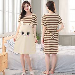 Pregnant Pajamas Nightwear Nursing Clothes Mother Breastfeeding Pregnancy