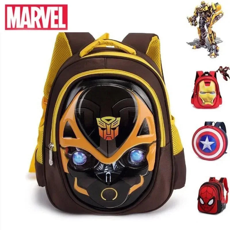 Bumblebee Pattern Marvel Hero Schoolbag