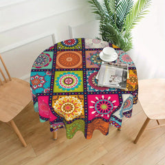 Mandala Bohemian Circular Tablecloth