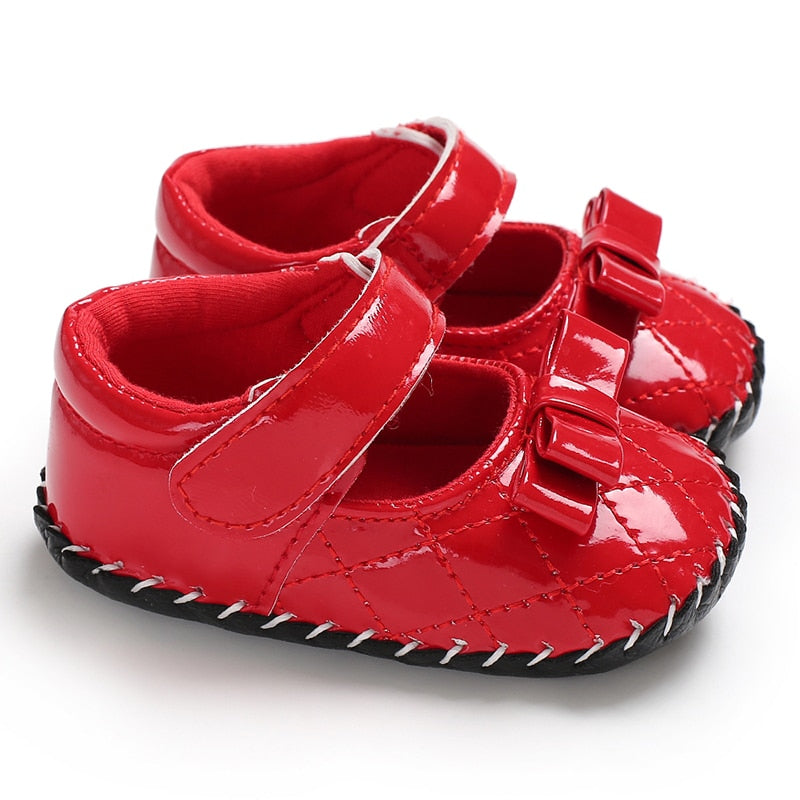 Classic Newborn Pink Baby Girl First Walking Shoes