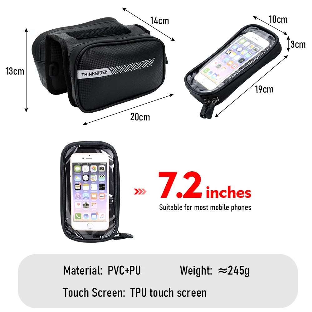 Bicycle Rainproof Touch Screen Phone Top