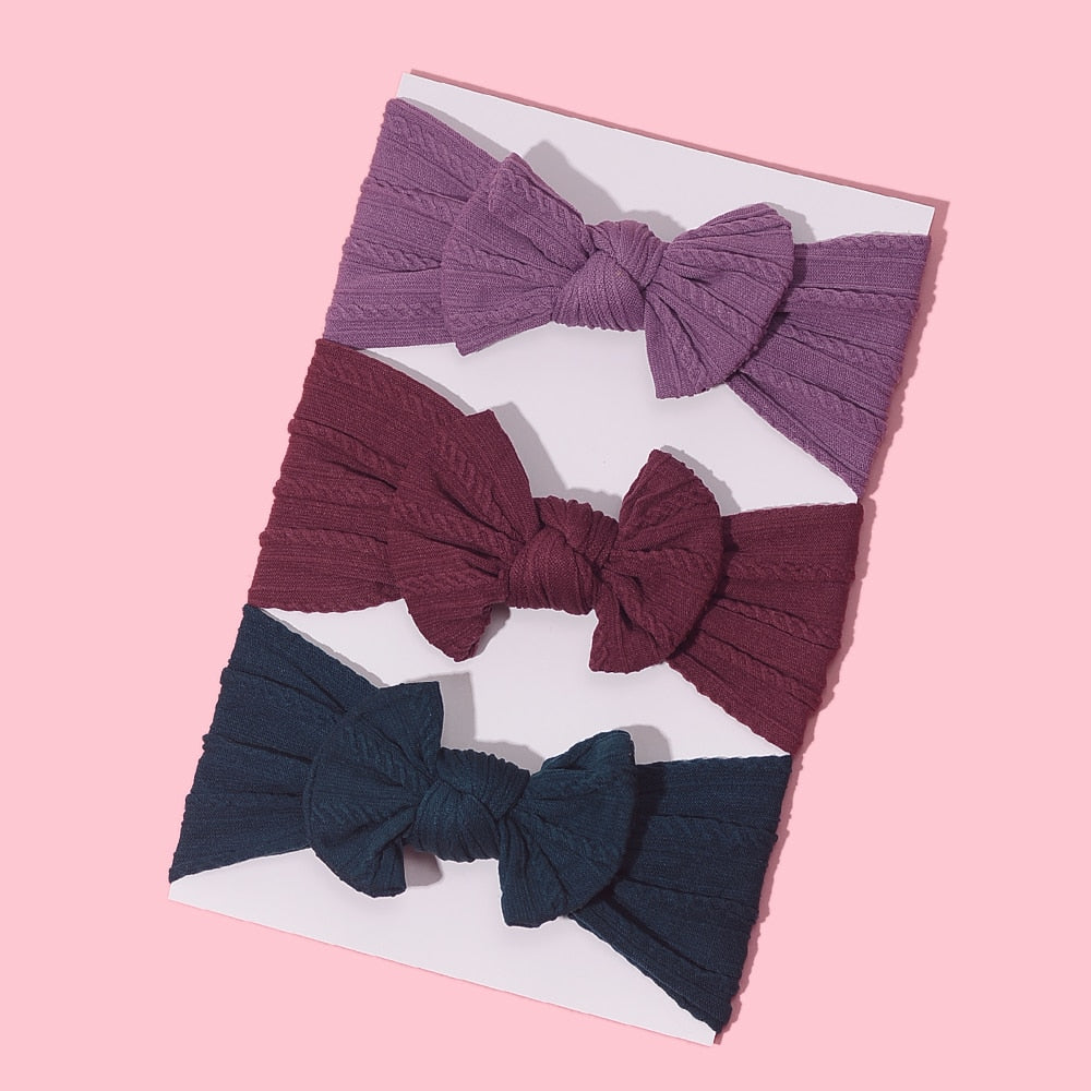 3Pcs/Lot Baby Headband Sets Bow