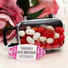 Mini Rolling Travel Suitcase Candy Box