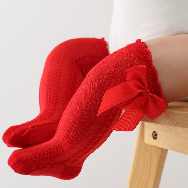 baby socks girl toddler newborn bow socks