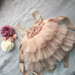 Vintage Princess Girl Birthday Party Dress