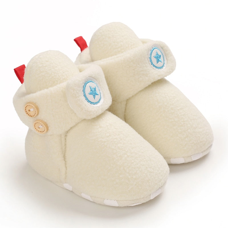 Newborn Baby Shoes Boy Girl First Walkers Cotton Comfort Soft Anti-slip