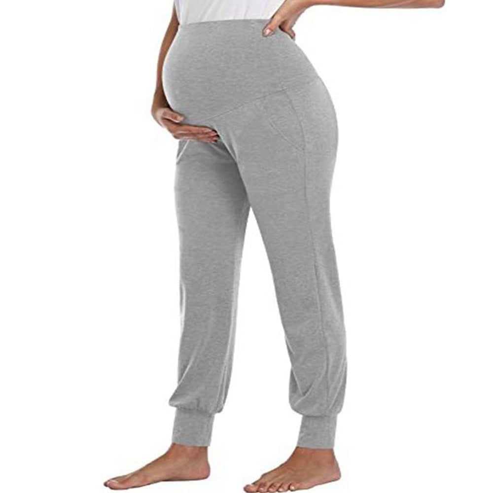 Casual Maternity Loose Pants For Pregnant Stretch Comfy Clothing