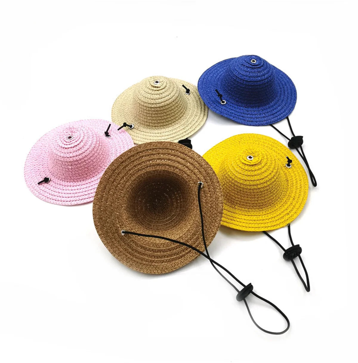 Mini Pet Dogs Mexican Straw Hat