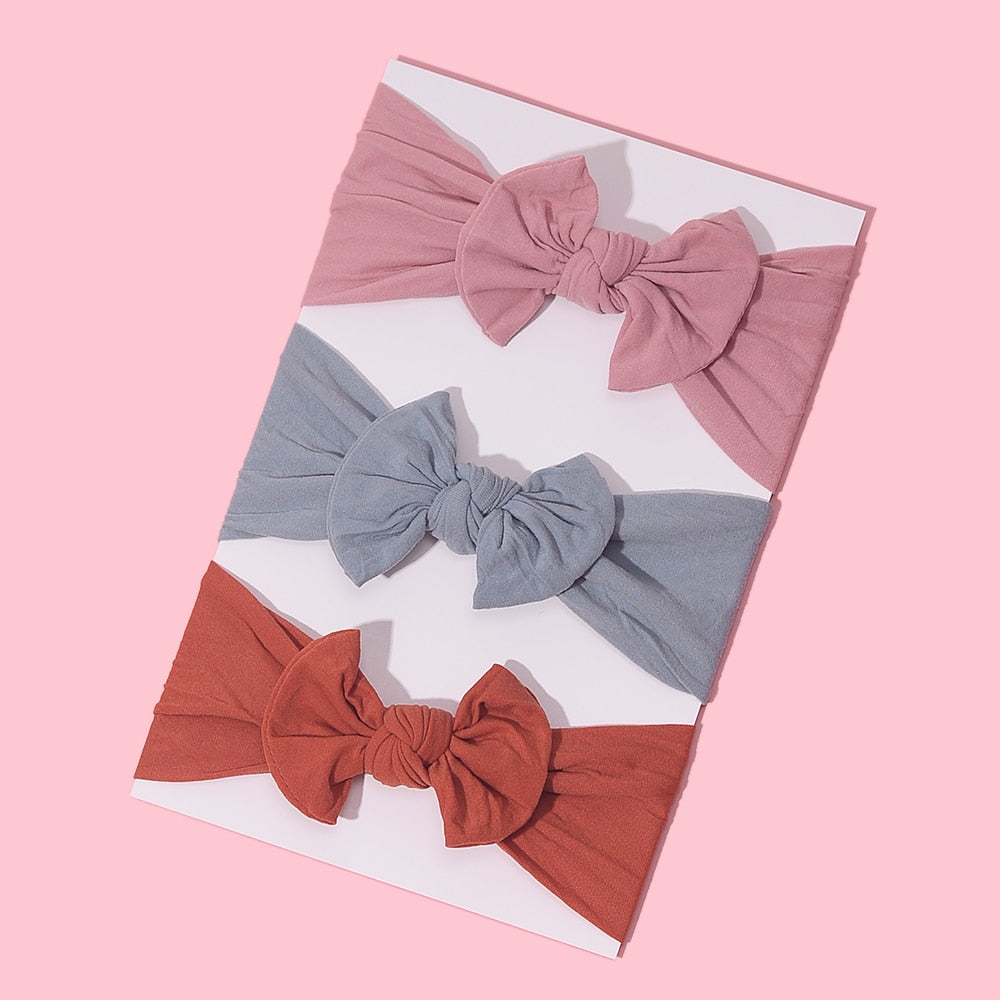 3Pcs/Lot Baby Headband Sets Bow