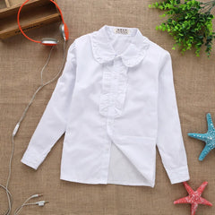 Girls lace cotton solid Blouse