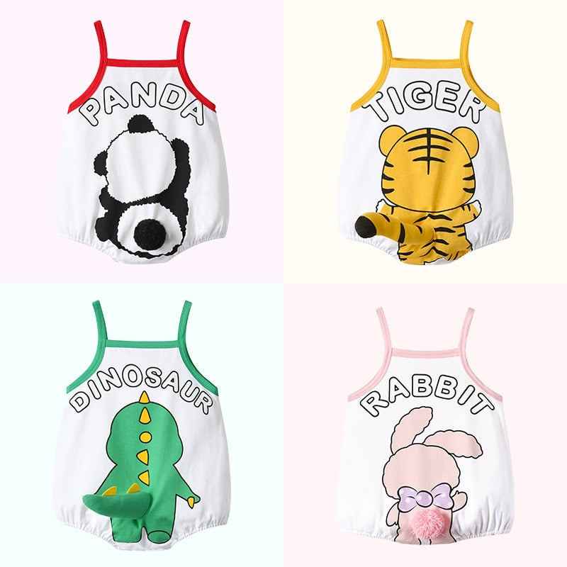 Baby Bodysuit Boy Girl Infant Cartoon Newborn Romper Jumpsuit