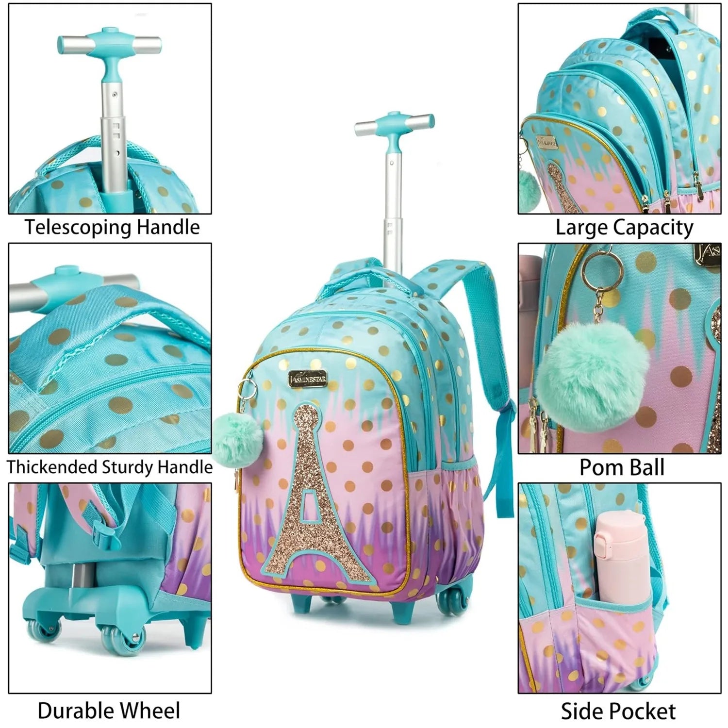 Children's Wheeled School Backpack