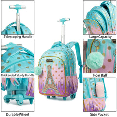 Children's Wheeled School Backpack