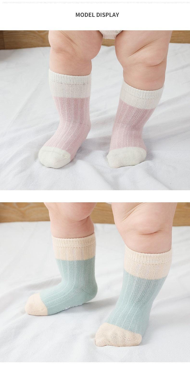 Baby socks autumn and winter cotton newborn boys and girls loose