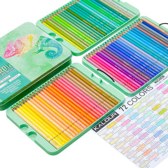 72 Piece Macaron Colored Pencils Set