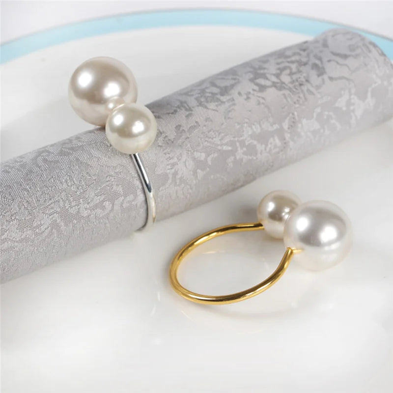 Pearls Napkin Rings