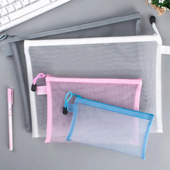 Mesh Zipper Pouch Clear