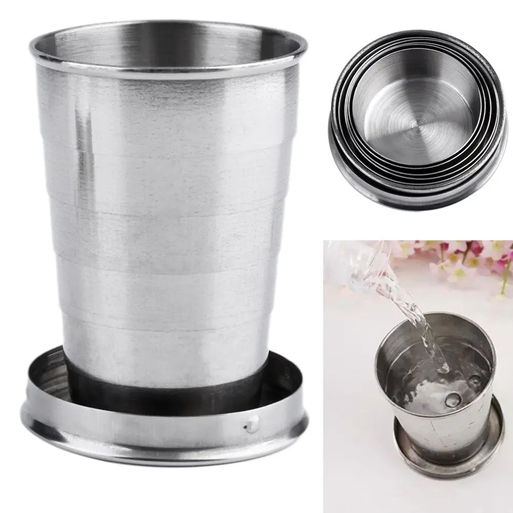 Food Grade Stainless Steel Telescopic Cup