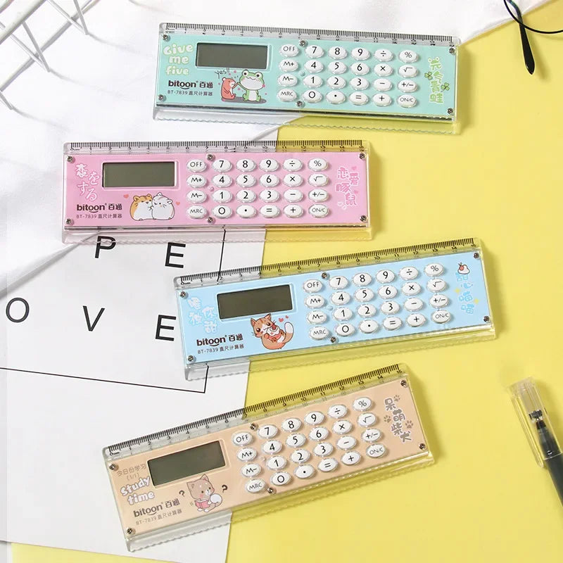 Kawaii Cartoon Mini Ruler Calculator