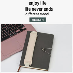 Pu Leather Elastic Buckle Pencil Case