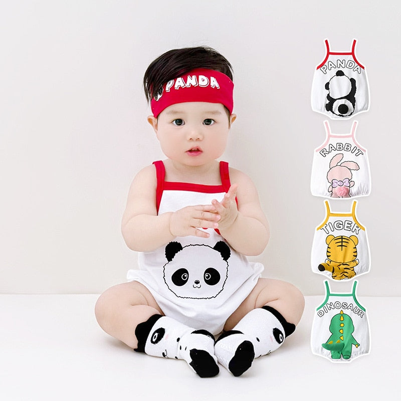 Baby Bodysuit Boy Girl Infant Cartoon Newborn Romper Jumpsuit