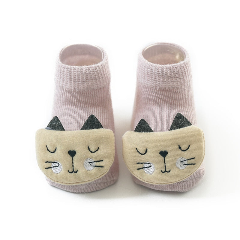 Cute baby boy girl socks kids newborn Infant Toddler Floor Socks