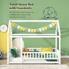 Twin Montessori floor-to-ceiling bed