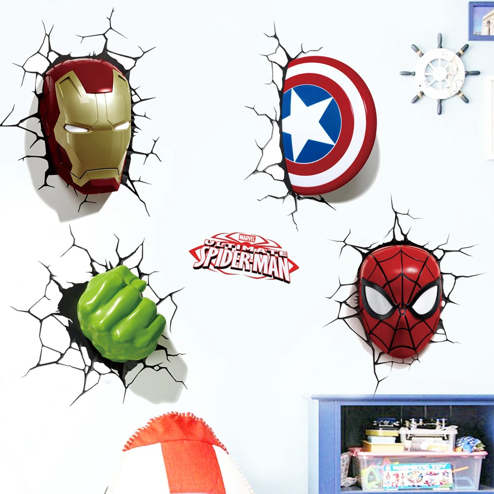 3D Superhero Wallpaper Stickers