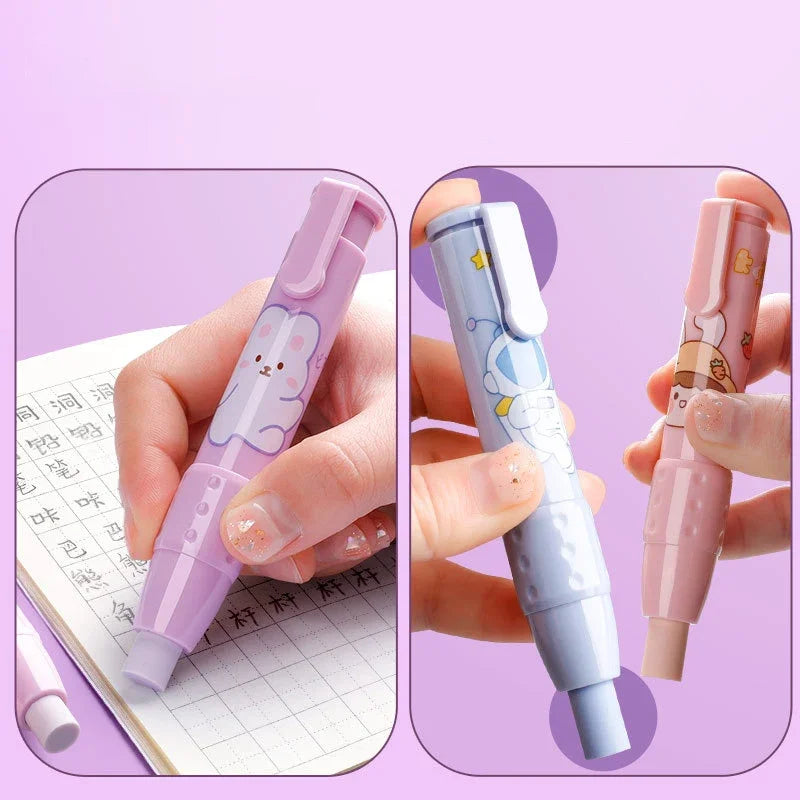 Replaceable Cartoon Push Type Erasers