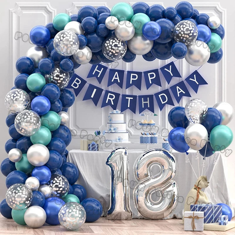 Blue Balloons Arch Kit