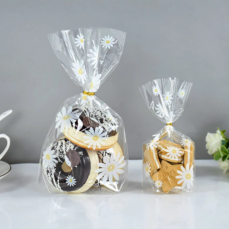 Transparent Flower Cookie & Candy Bag