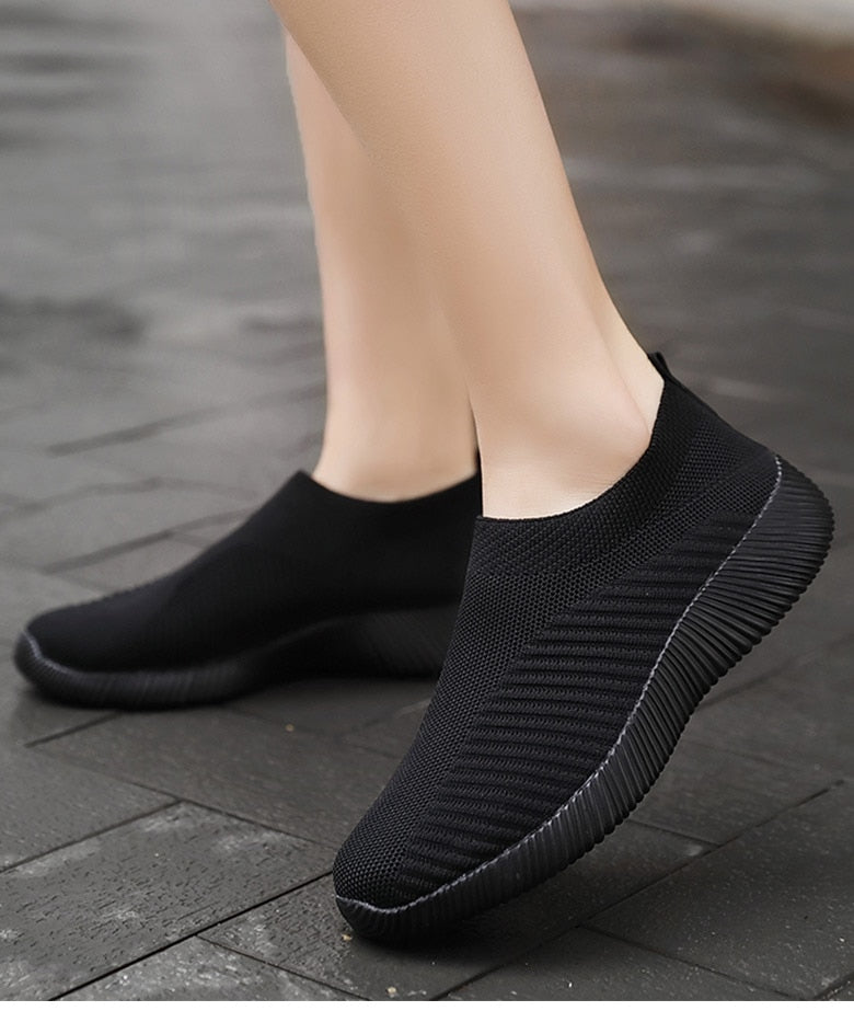 Women Shoes Breathable Flats Elastic Flat Shoes For Women Sneakers Spring Summer Footwear Lightweight Sports Shoes