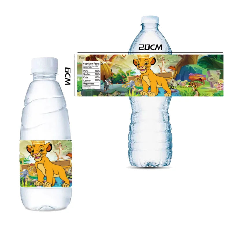 Lion King Simba Theme Bottle Sticker