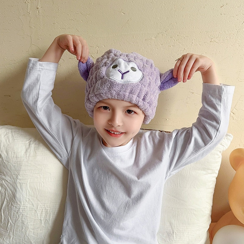 1pcs Kids Hair Fast Drying Towel Bath