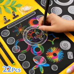 22pcs Spirograph Ruler Set