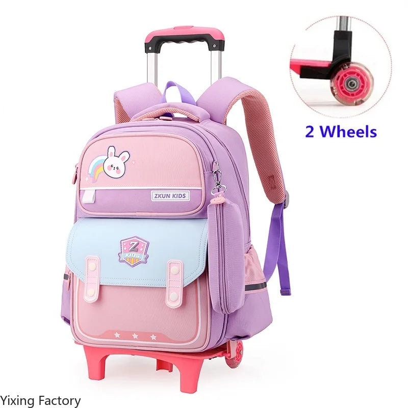 Children School Rolling Backpack