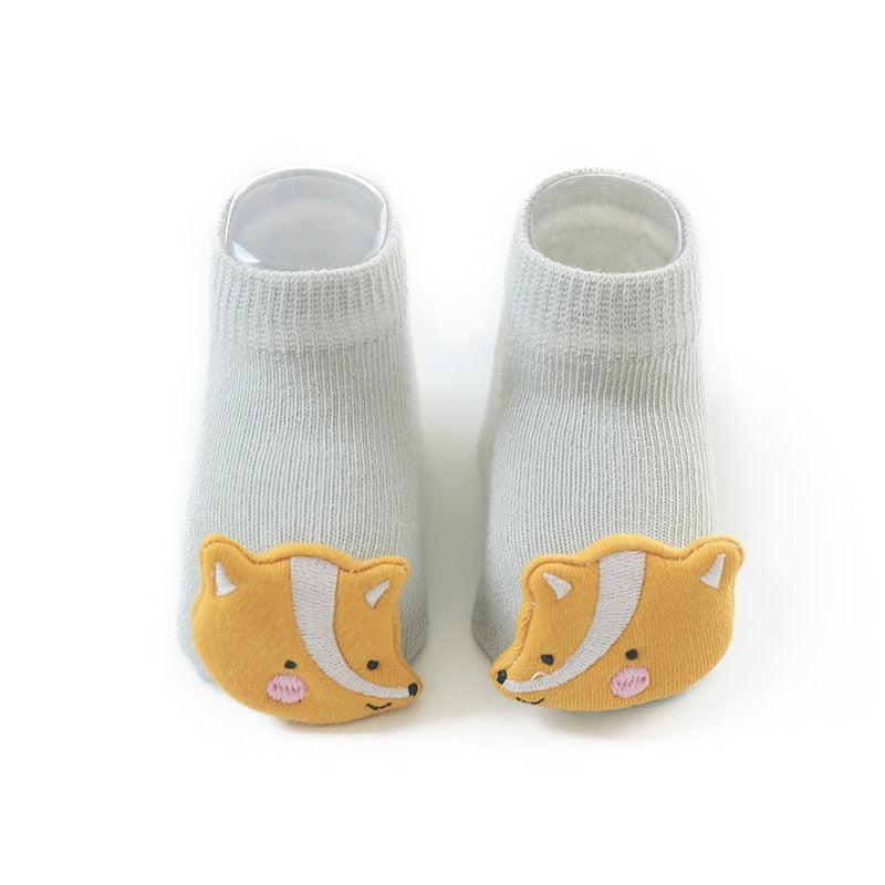 Cute baby boy girl socks kids newborn Infant Toddler Floor Socks